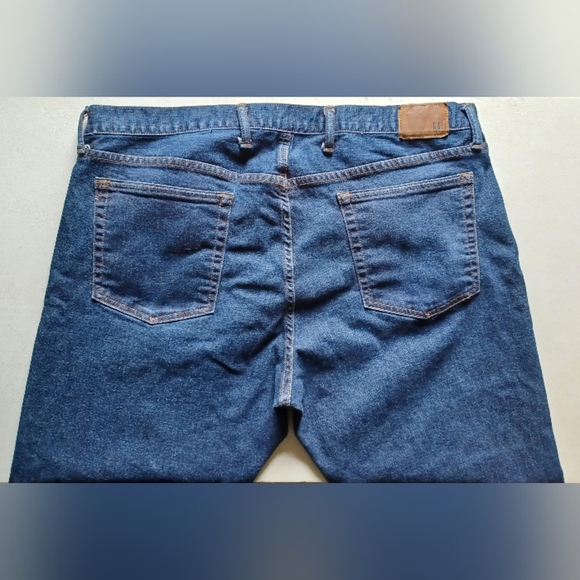 A Gap Denim Slim Men's Worn Dark Jeans - Picture 1 of 11